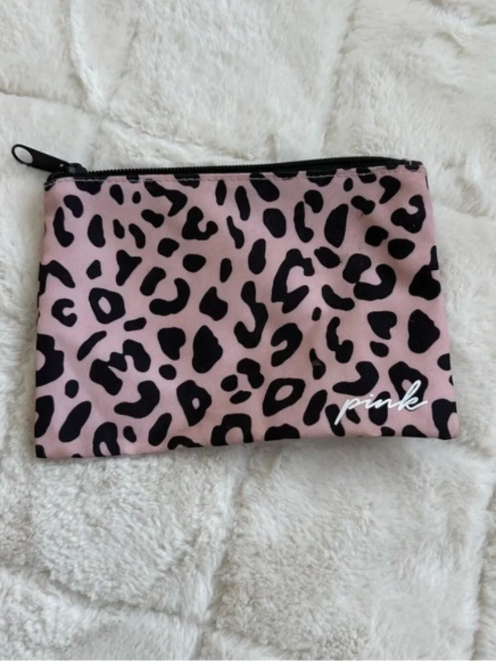 Victoria's Secret PINK | Pink and Cream Cheetah Print Cosmetic Case